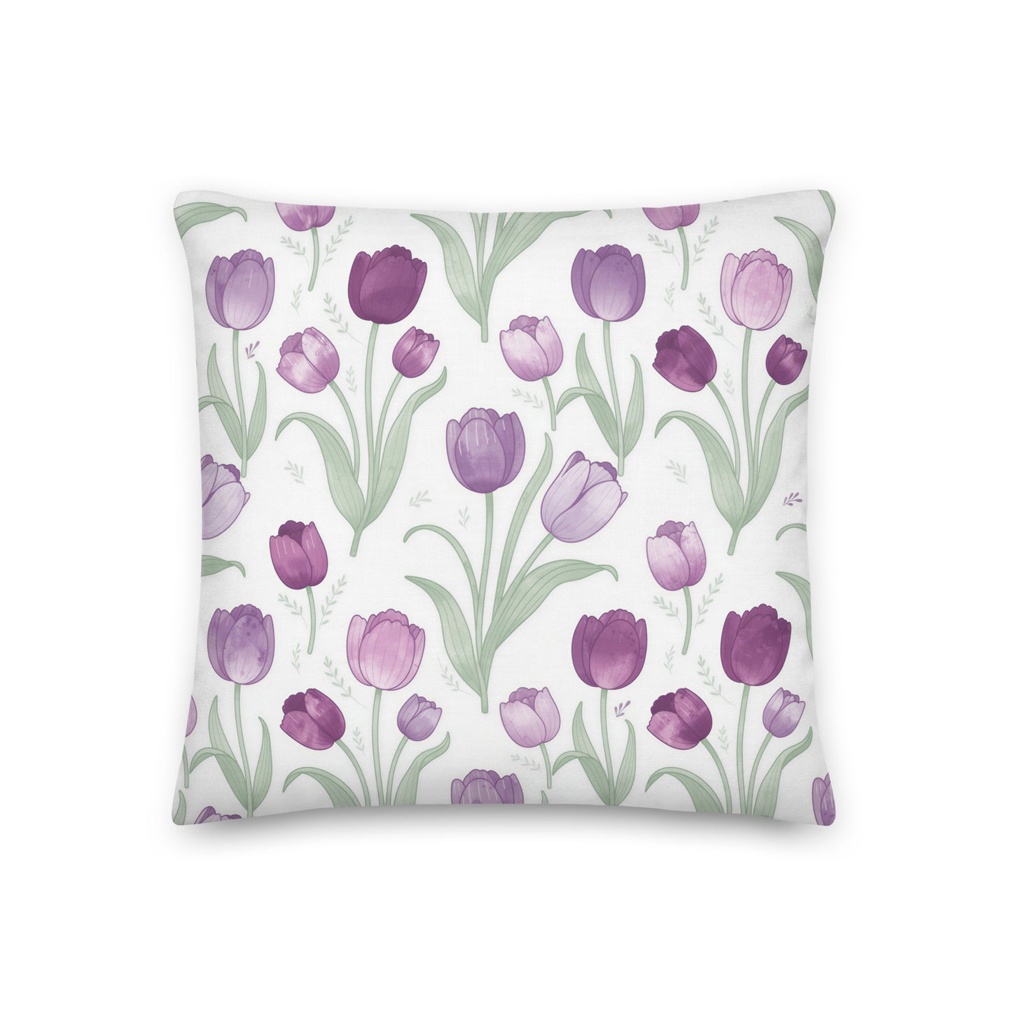 Purple Tulips Cushion